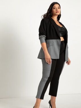 LAST CHANCE: Eloquii Colorblock Blazer & Pants SET